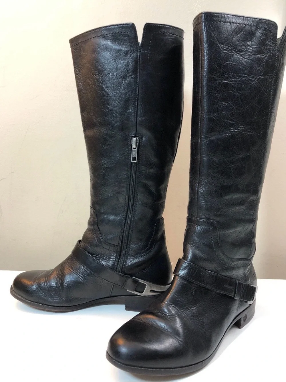 UGG Channing Leather Belted Riding Boot